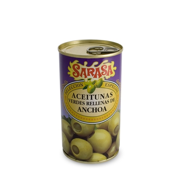 Anchovy-stuffed green olives