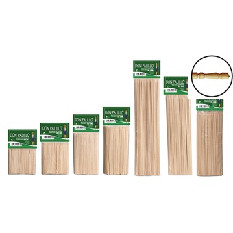 Turned wooden skewers 10 cm 200 units
